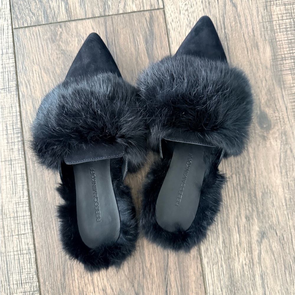 Rebecca Minkoff Rafferty Fur Mules